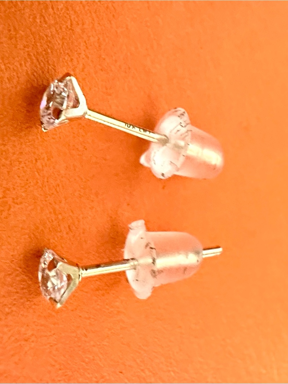 10K Gold 2MM CZ Stud Earrings
